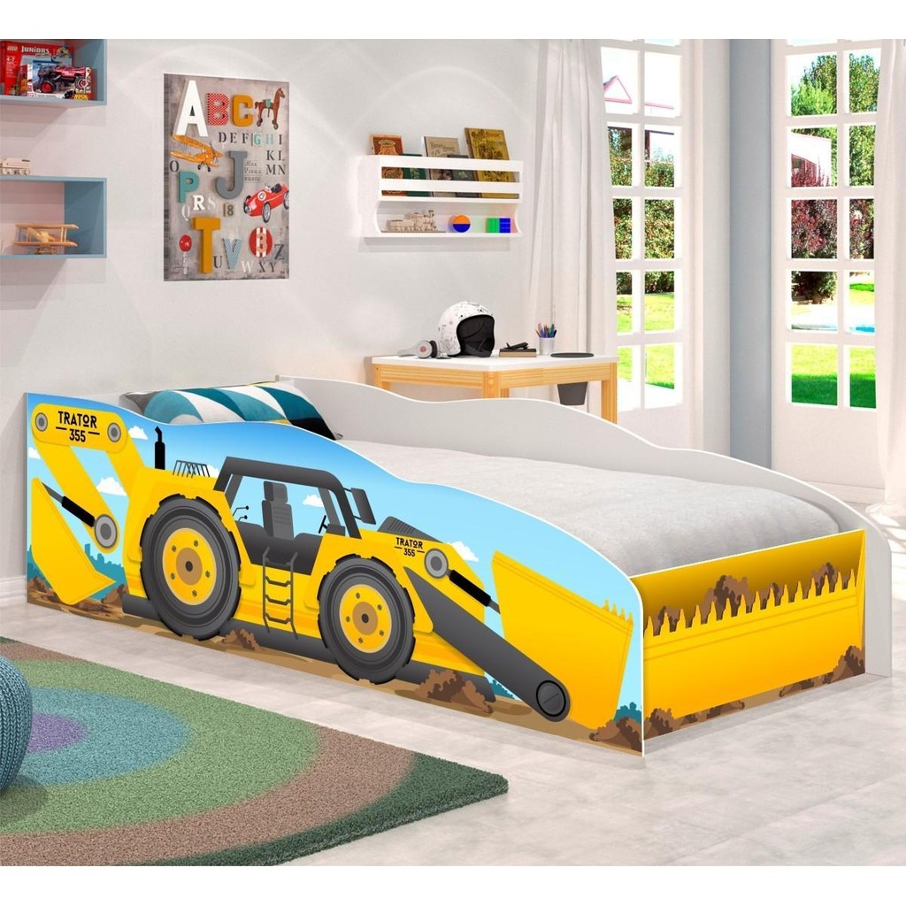 Cama Infantil Kids Speciale Trator com Colchão em Oferta na Shopee