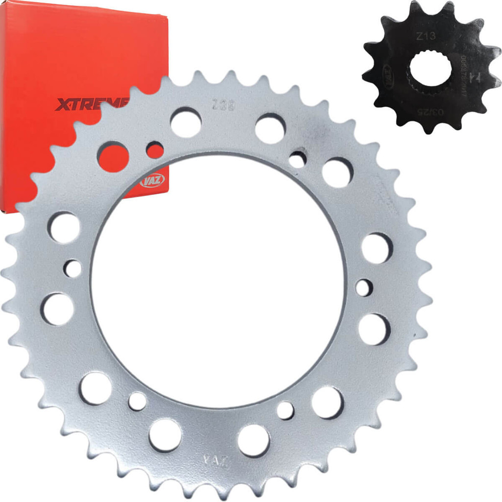 Kit Coroa Pinhão Xtz 250 Lander/ Tenere 250 (Serve p/ Todos Anos) Reforçado