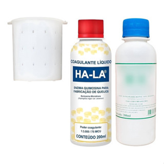 Kit Completo Queijo Caseiro 1 Forma 500g + Cloreto + Coalho em Oferta na Shopee