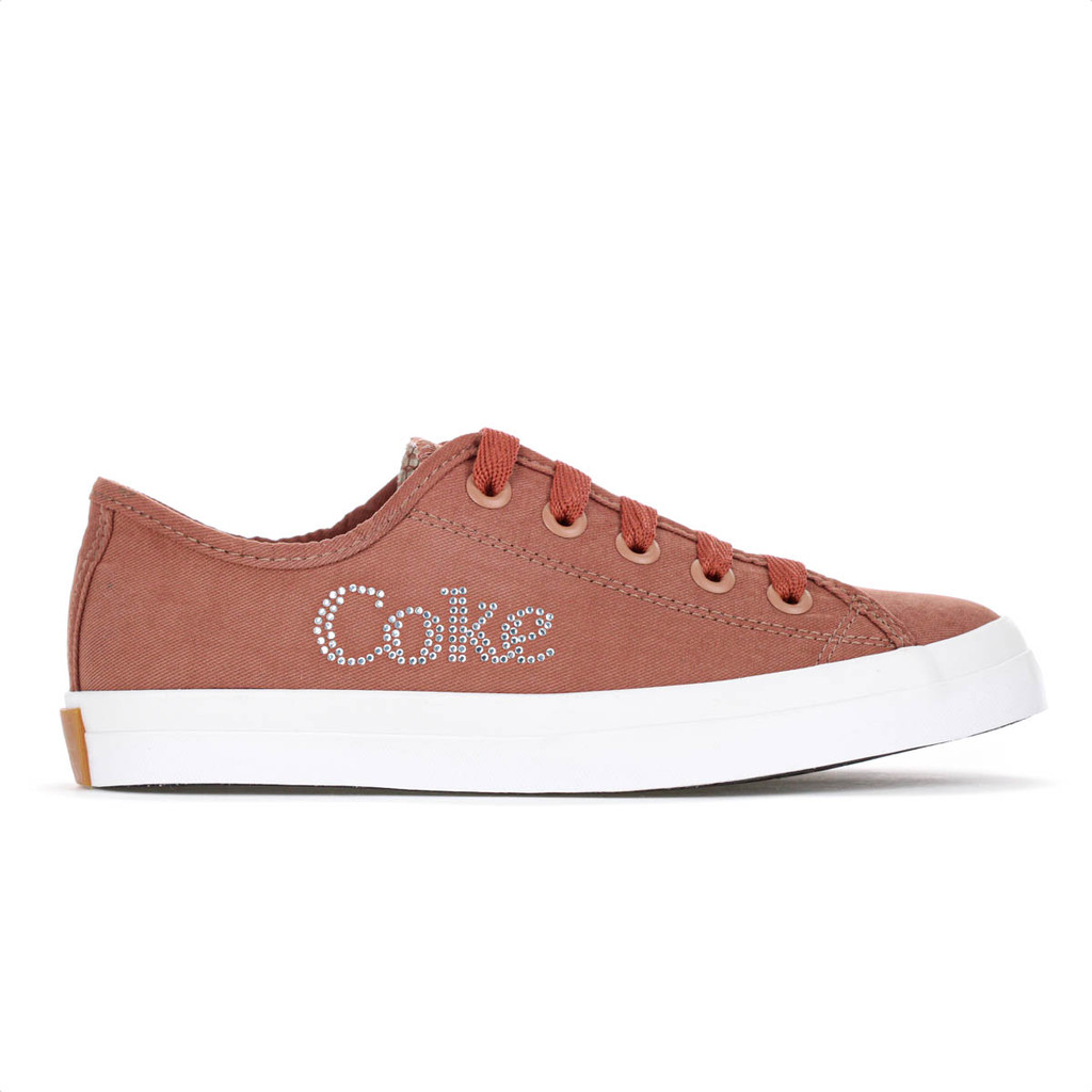 Tênis Coca Cola Stream Twill Glow Marrom - Feminino