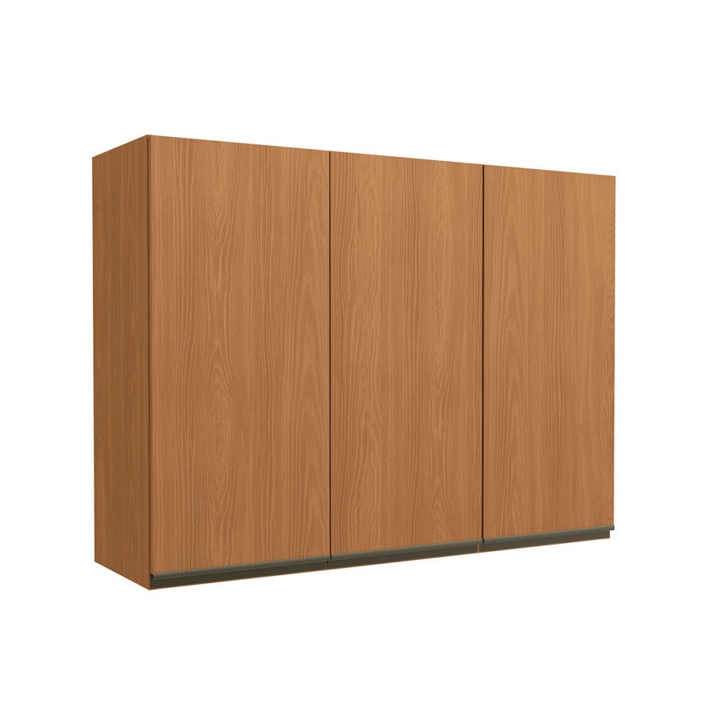 Armário Aéreo Cozinha 120 Cm Mônica 3 Portas Canela - Kappesberg