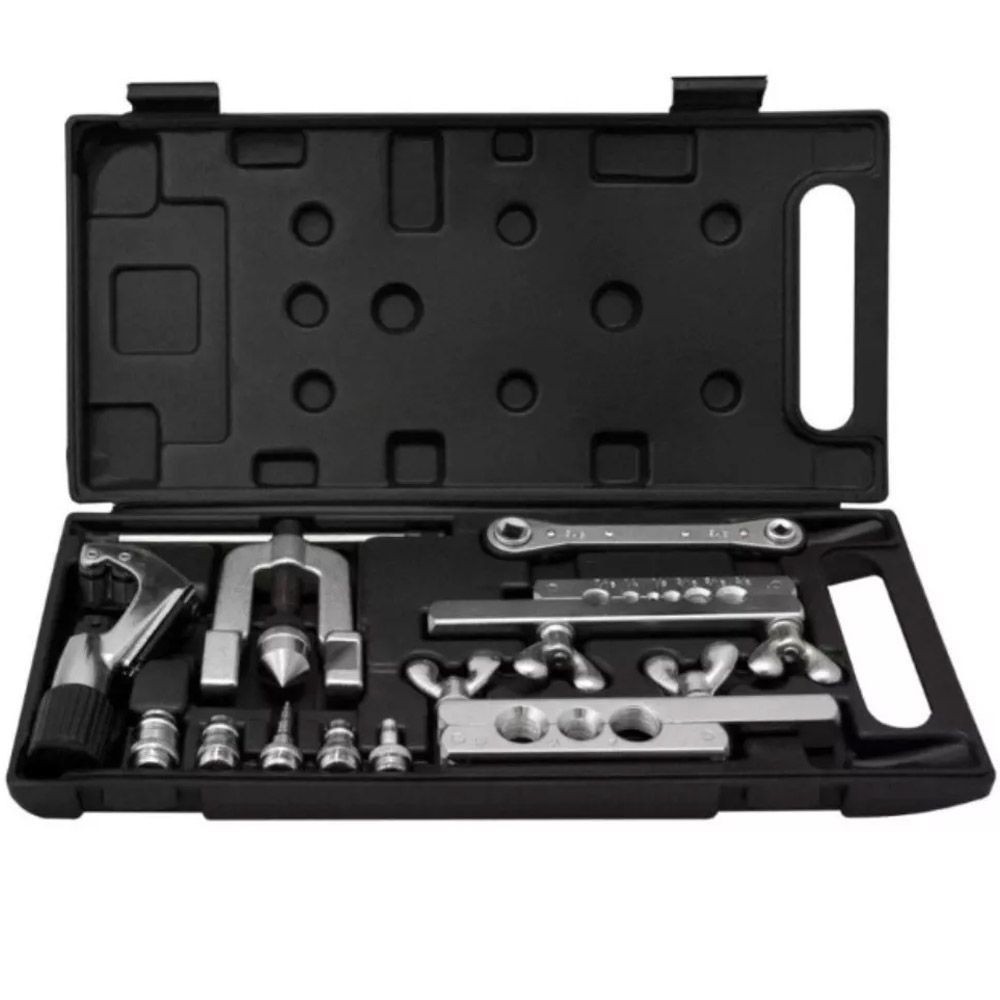 Kit Flangeador 45º e Cortador + Chave Catraca + Kit Alargador