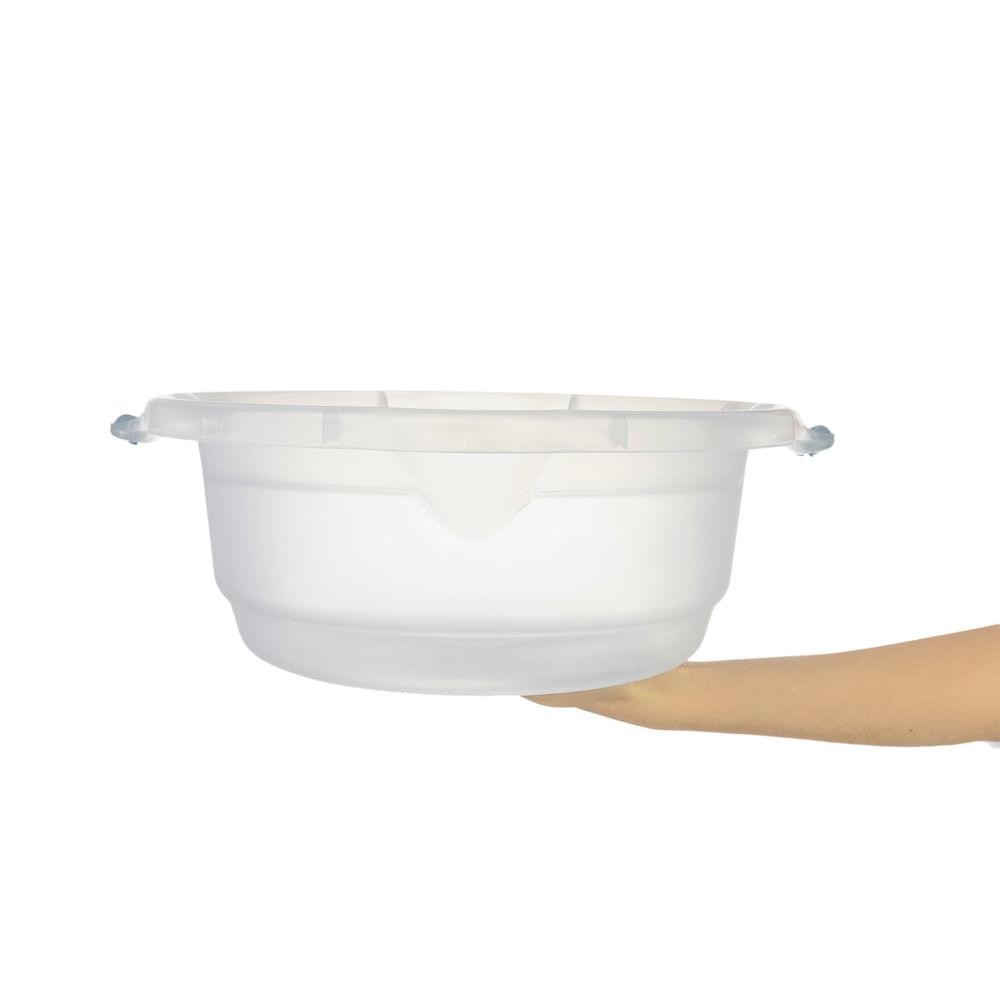 Bacia Plástica Transparente 8,6L Hydrus Sanremo em Oferta na Shopee