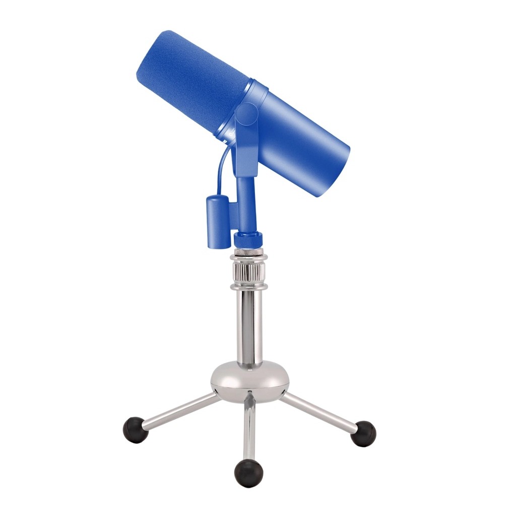 Mini Pedestal Mesa, Tripé Reto p/ Microfone Blue Ball - Cromado