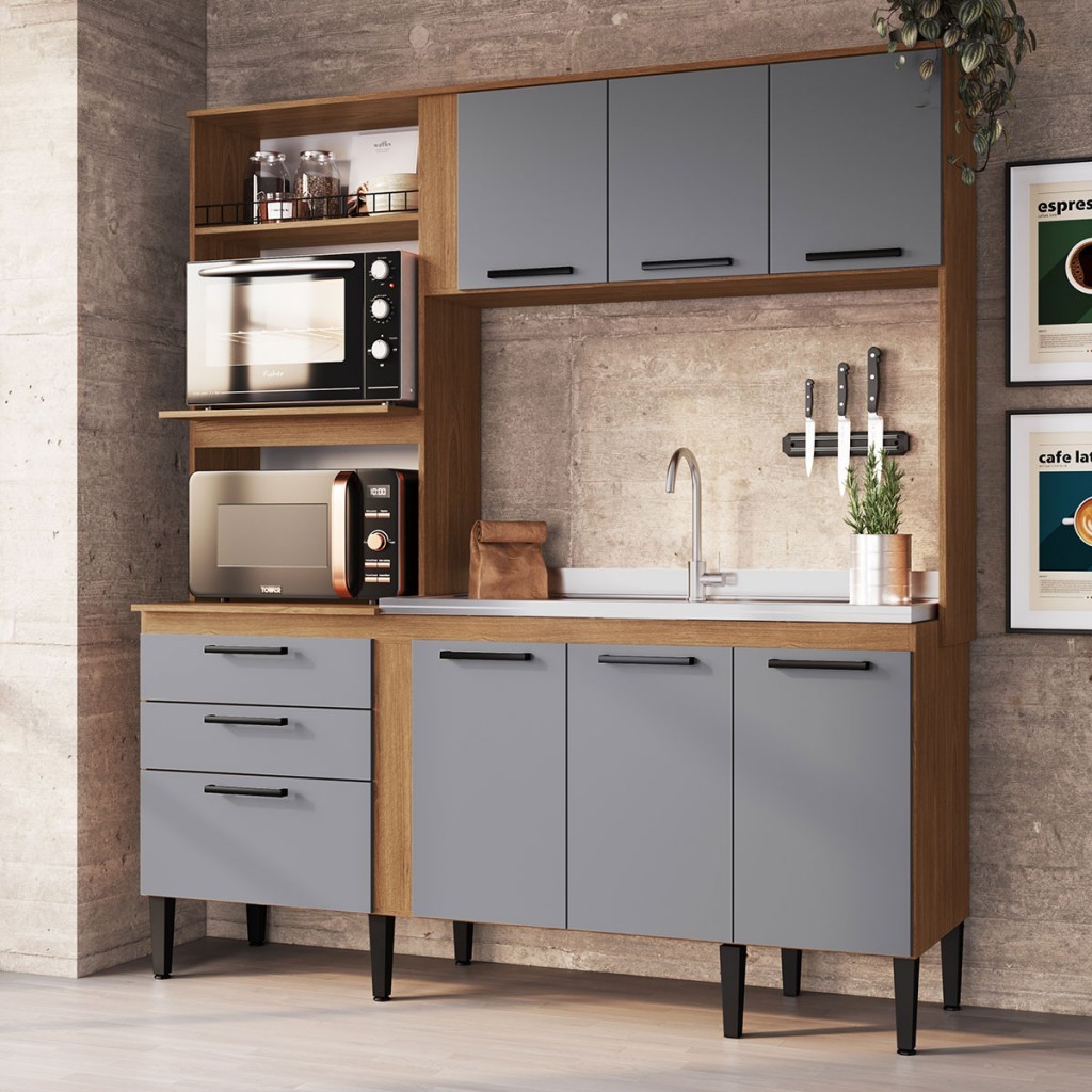 Cozinha Compacta Sophia 7 Portas 2 Gavetas - Irm Móveis
