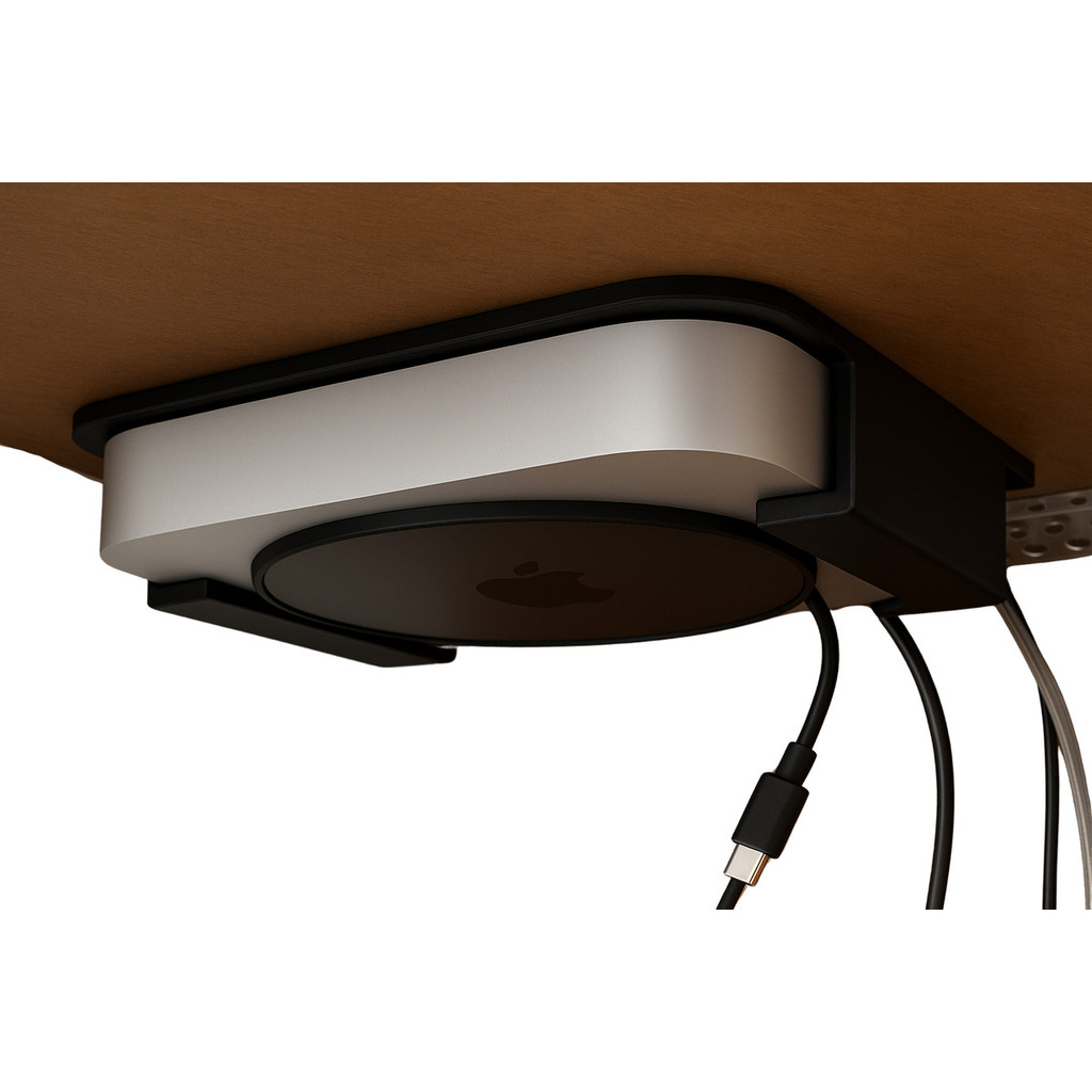 Suporte Mesa Para Mac Mini Resistente Compacto Fixo