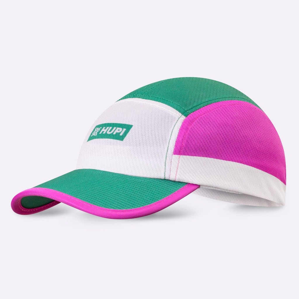 Boné para Corrida HUPI Run Verde/Rosa em Oferta na Shopee