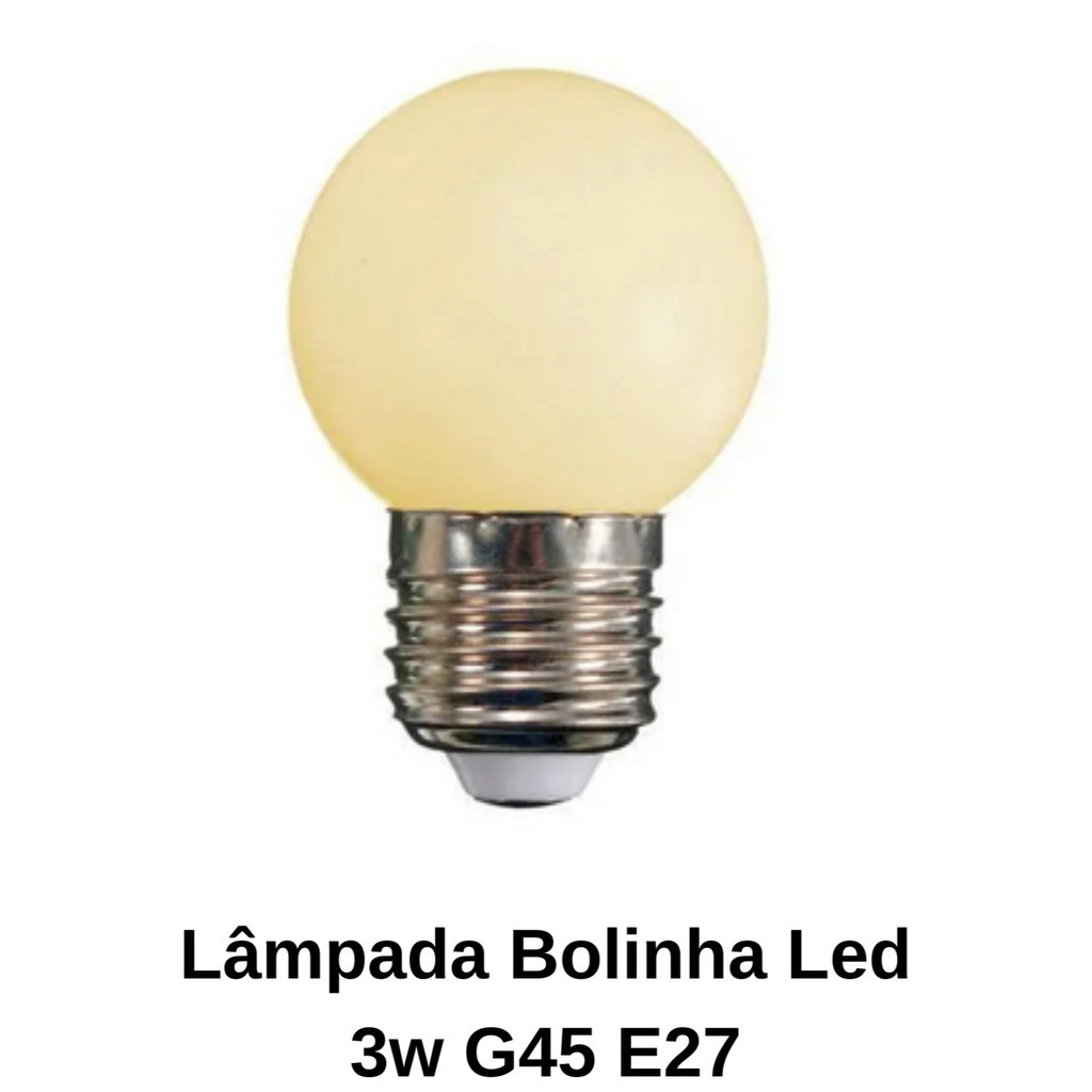 Lâmpada Bolinha Led 3w G45 E27 Bulbo Para Abajur Lustre Espelho Penteadeira em Oferta na Shopee