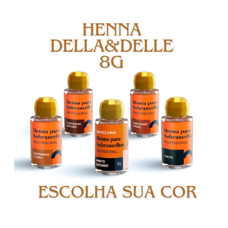 Henna Para Sobrancelhas Della E Delle 8g Profissional