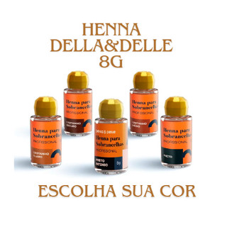 Henna Para Sobrancelhas Della E Delle 8g Profissional em Oferta na Shopee
