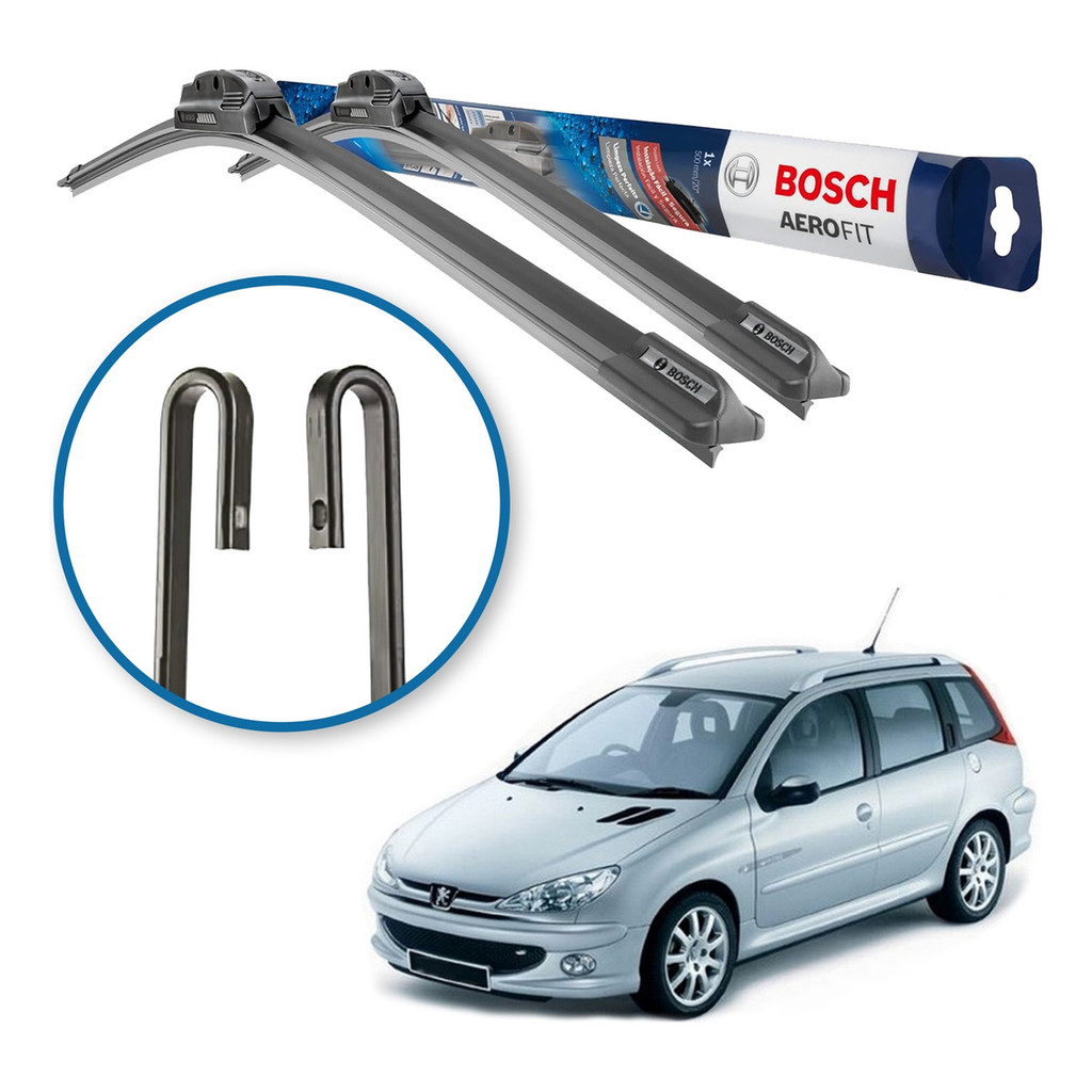 Palheta Limpador Paleta Parabrisa Bosch Peugeot 206 Sw 1999 A 2009 em Oferta na Shopee
