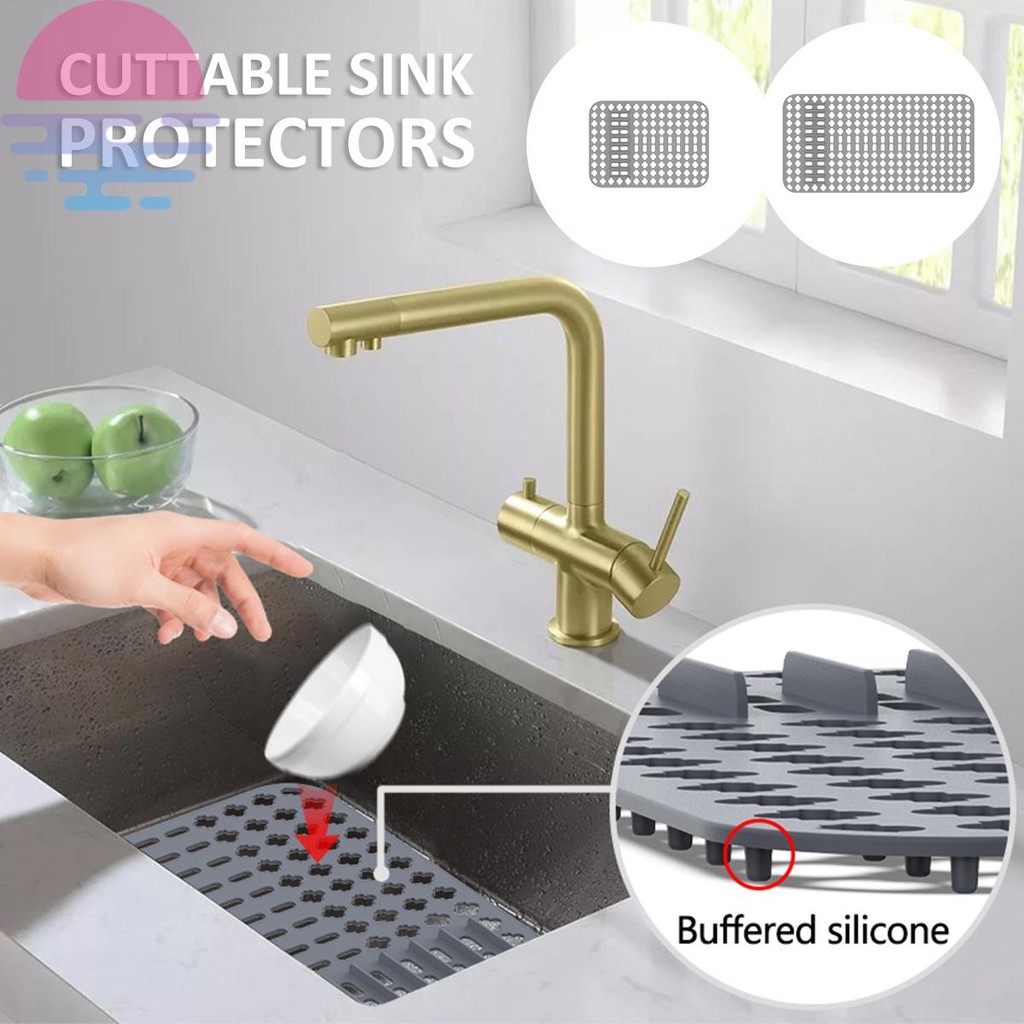 Protetor De Pia De Silicone Resistente Ao Calor Forro Tapete Antiderrapante Tapetes Cozinha Grande Escorredor Reutilizáv