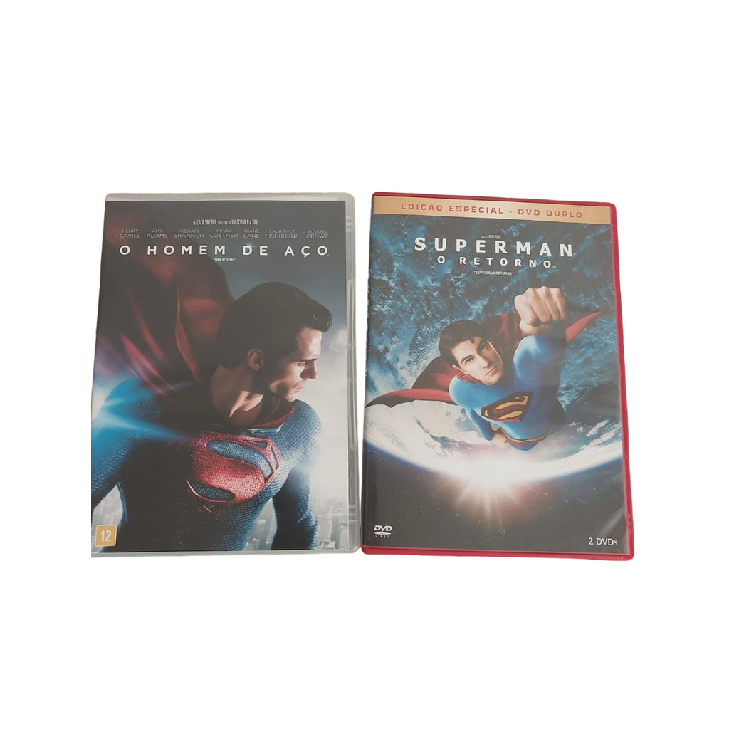 Dvd Homem de Aço e SuperMan o Retorno