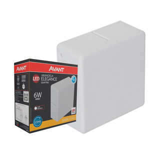 Arandela Led Externa Elegance Quattro 6w 3000K Branco Avant