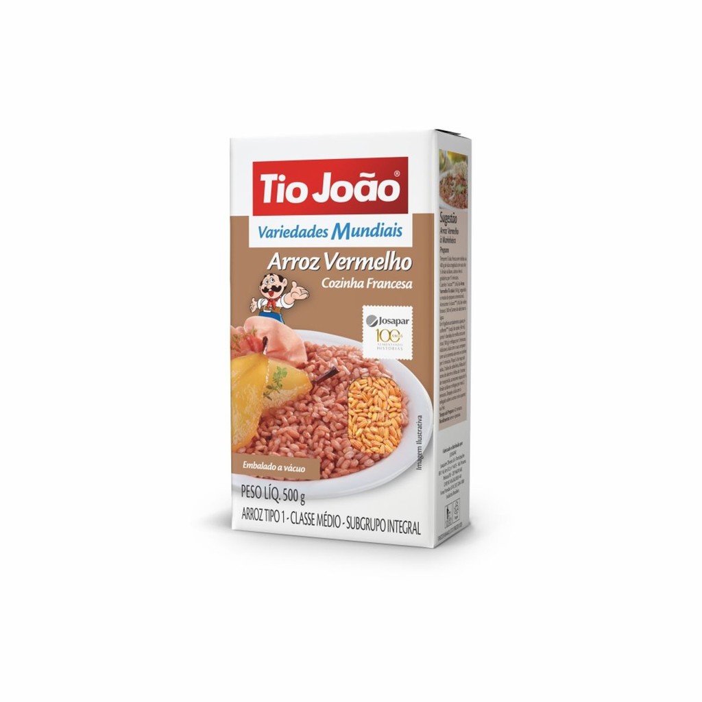 Arroz Vermelho Tio João Variedades Mundiais 500G - Food & Beverages
