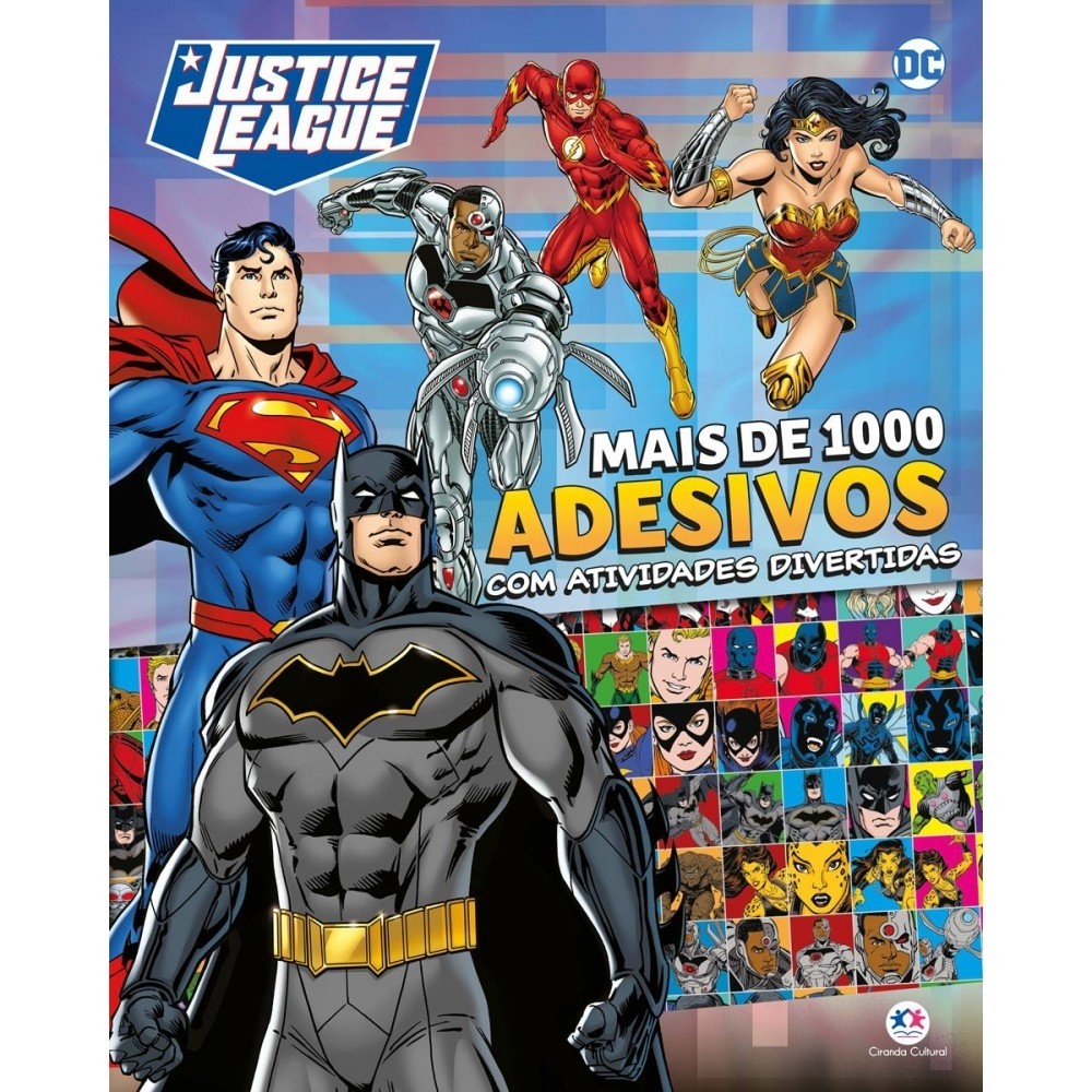Livro Adesivos Liga da Justiça - Mais de 1000 adesivos em Oferta na Shopee