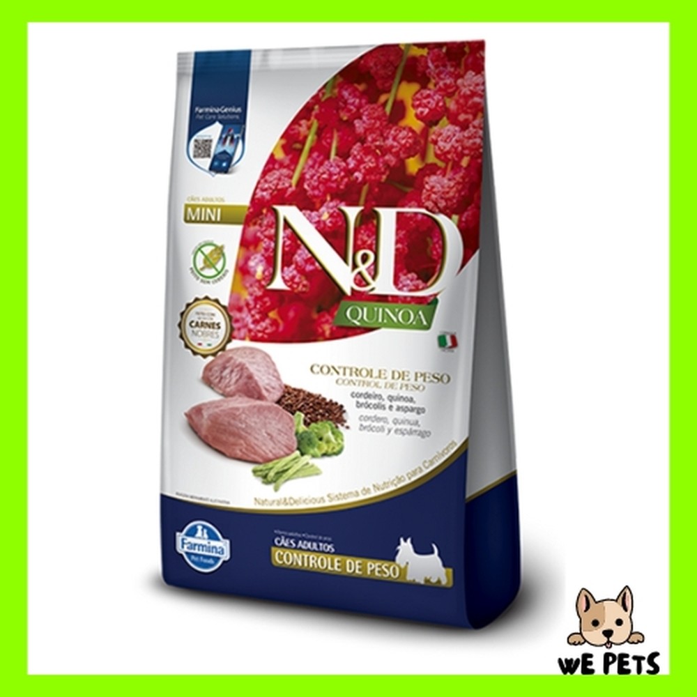 Ração 2,5Kg N&D Quinoa Weight Management Cães Adultos Raças Pequenas Pato 2,5Kg