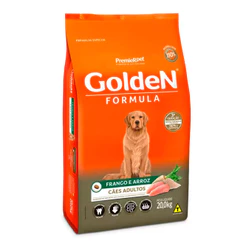 Ração Premier Golden Fórmula Cães Adultos Frango e Arroz 20kg