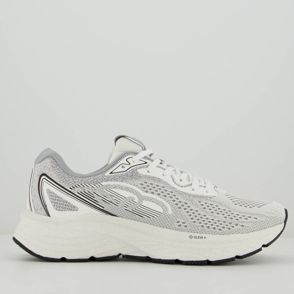 Tênis Olympikus Challenger 5 Branco e Cinza em Oferta na Shopee