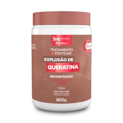 Creme de Pentear e Tratamento para Cachos Explosão de Queratina 2 em 1 800g bn.Cachos