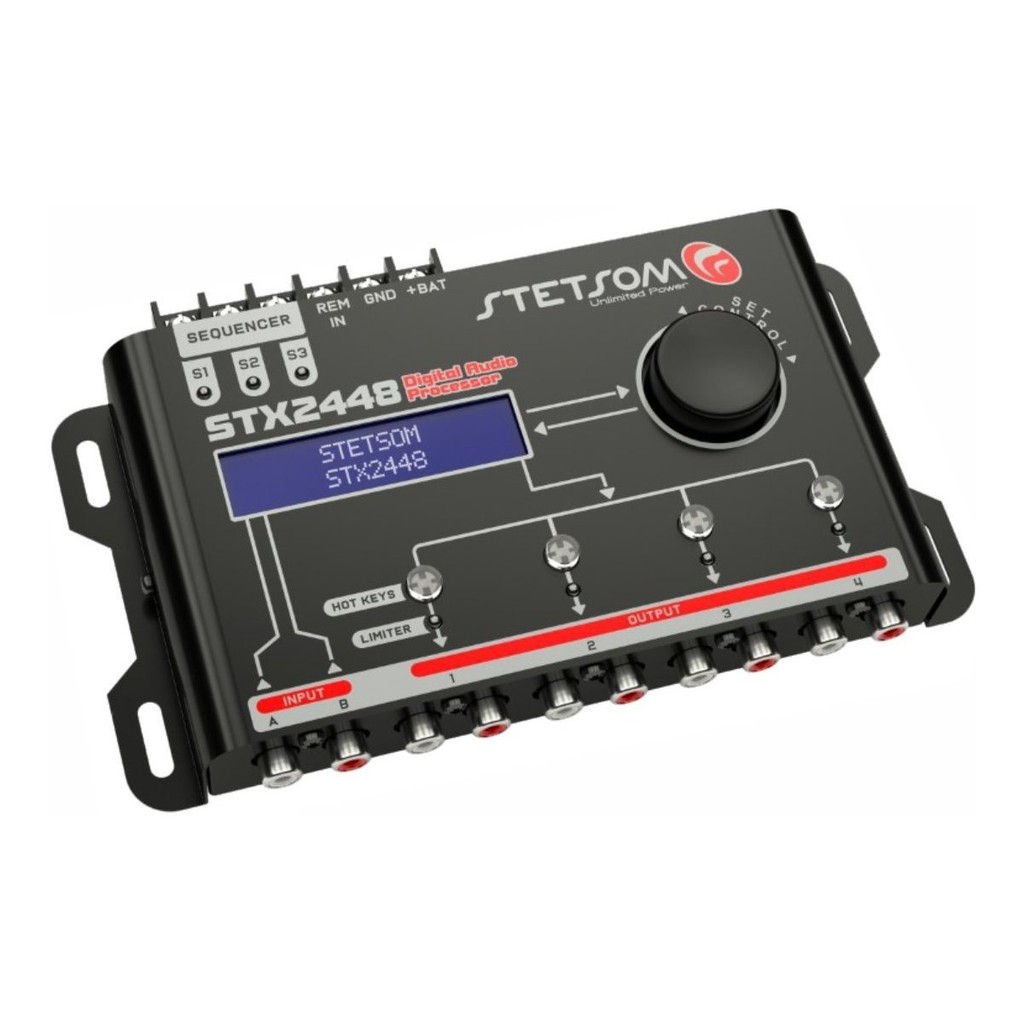 Processador De Audio Stetsom Stx2448 Com Sequenciador em Oferta na Shopee