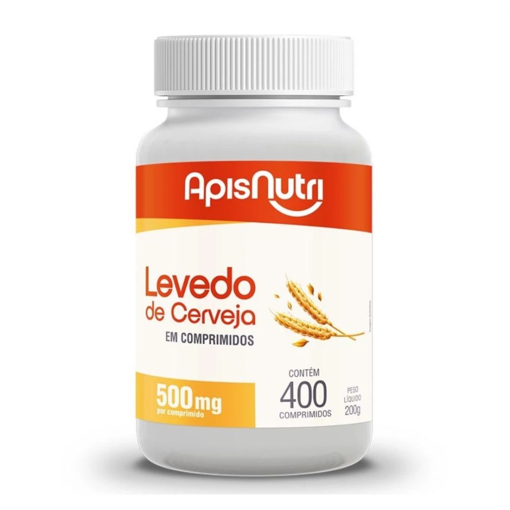 Apisnutri Levedo de Cerveja 500mg - 400 Cápsulas: Energia para o Seu Dia
