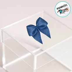 Lacinho de Fita de Cetim Azul Royal 10mm - 2,5cm - Cor 214 - 50 unidades - Progresso - Rizzo