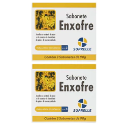 Kit 2 und Kit Sabonete Suprelle Enxofre 90g c/3 und