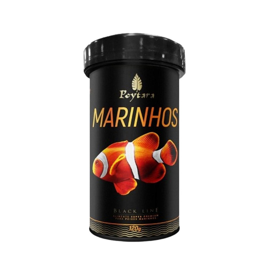 Ração Black Line Marinhos P 120g Poytara