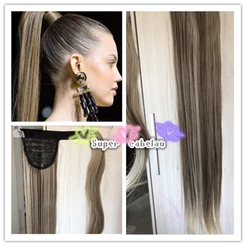 Rabo de cavalo cor -88 liso loiro acinzentado e platinado 100gramas 60cm