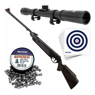 Carabina Gas Ram Dione Sport 5,5mm - Combo Completo Rossi em Oferta na Shopee