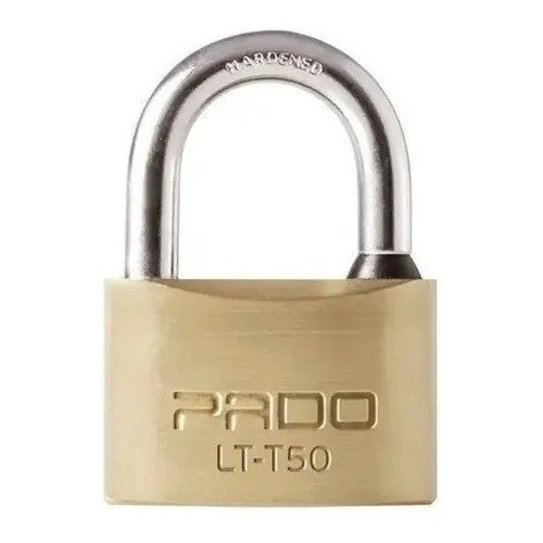 CADEADO CHAVE TETRA PADO LATÃO LT 50 MM MACIÇO NÃO ENFERRUJA ALTA SEGURANÇA RESISTENTE