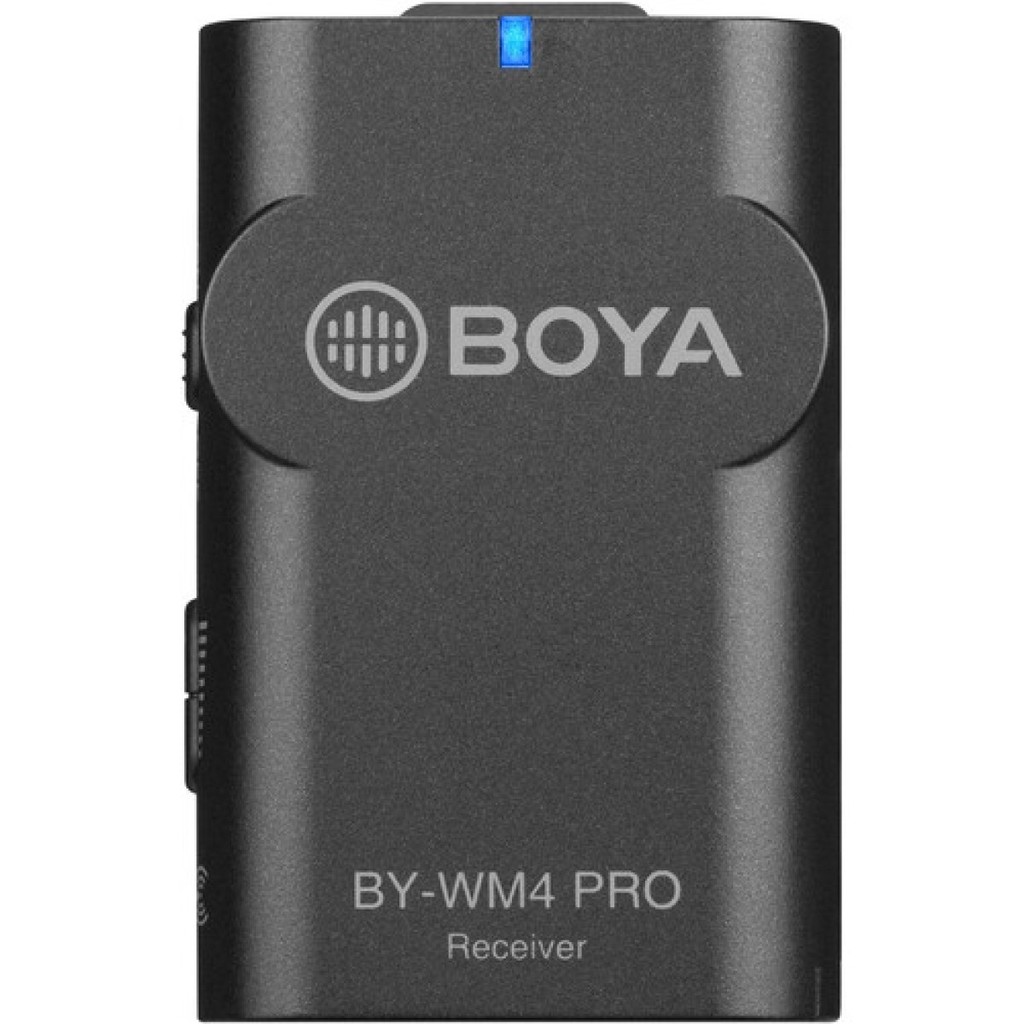 Receptor para Kit Microfone Boya WM4 Pro RX Profissional Alta Fidelidade Som Hi-Fi Cancelamento de Ruído Inteligente Con