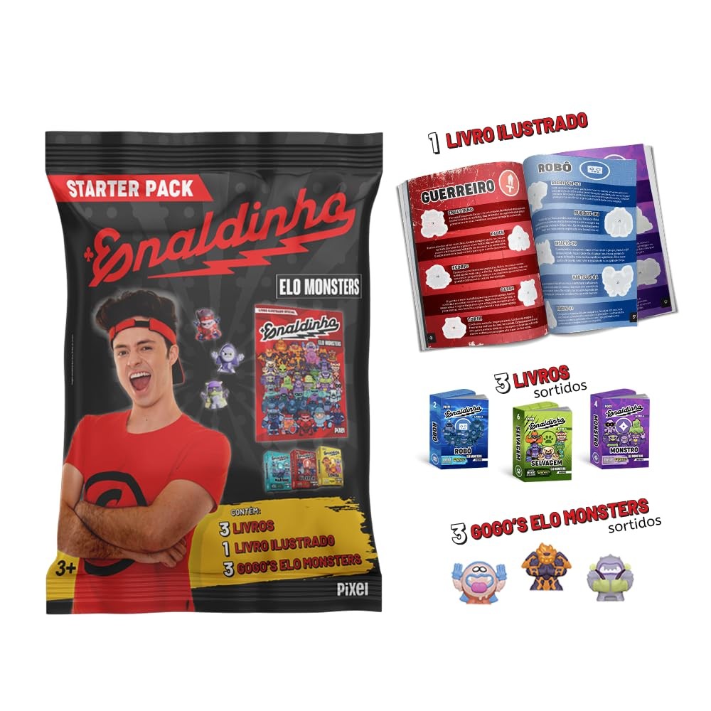 ELO MONSTERS BOOKS ENALDINHO - STARTER PACK - PIXEL - Books & Magazines