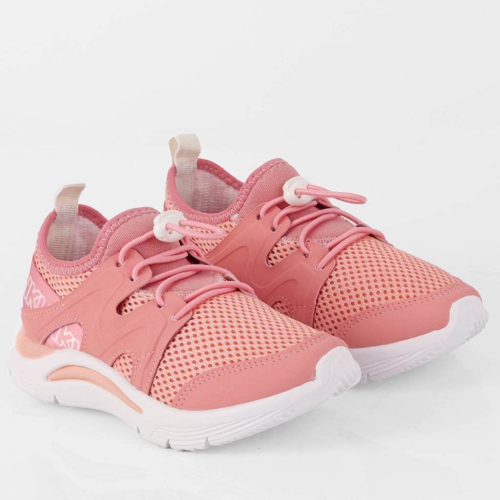 Tenis Infantil Menina Klin Calce Fácil Com Elástico Ajustável Super Leve Confortável - Rosa
