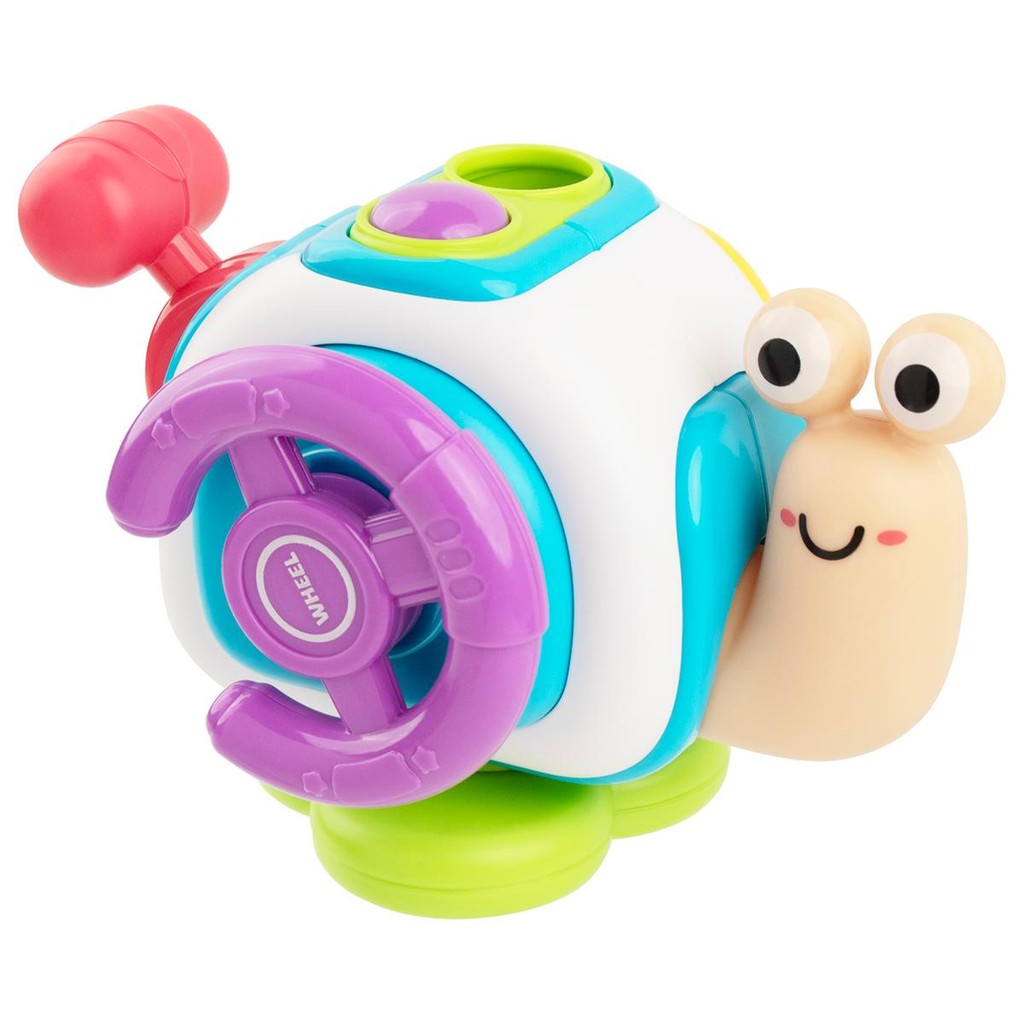 Caracol Interativo 5 Em 1 Unissex Pimpolho Colorido - Mom & Baby