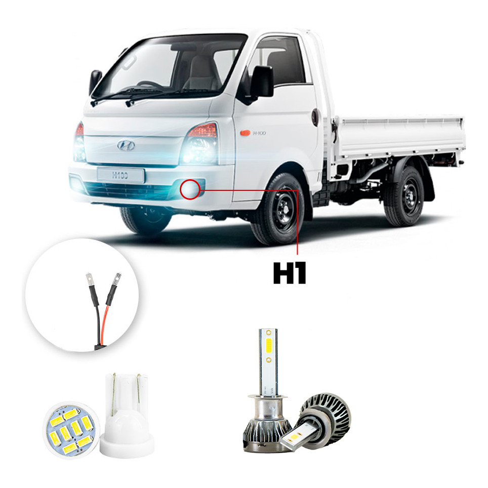 Ultra Led Nano 22000lm Hyundai Hr 2005-2016 Farol Milha