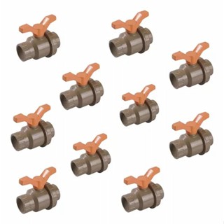 Kit 10 Registro De Esfera Soldavel C/união 50mm - Tigre em Oferta na Shopee