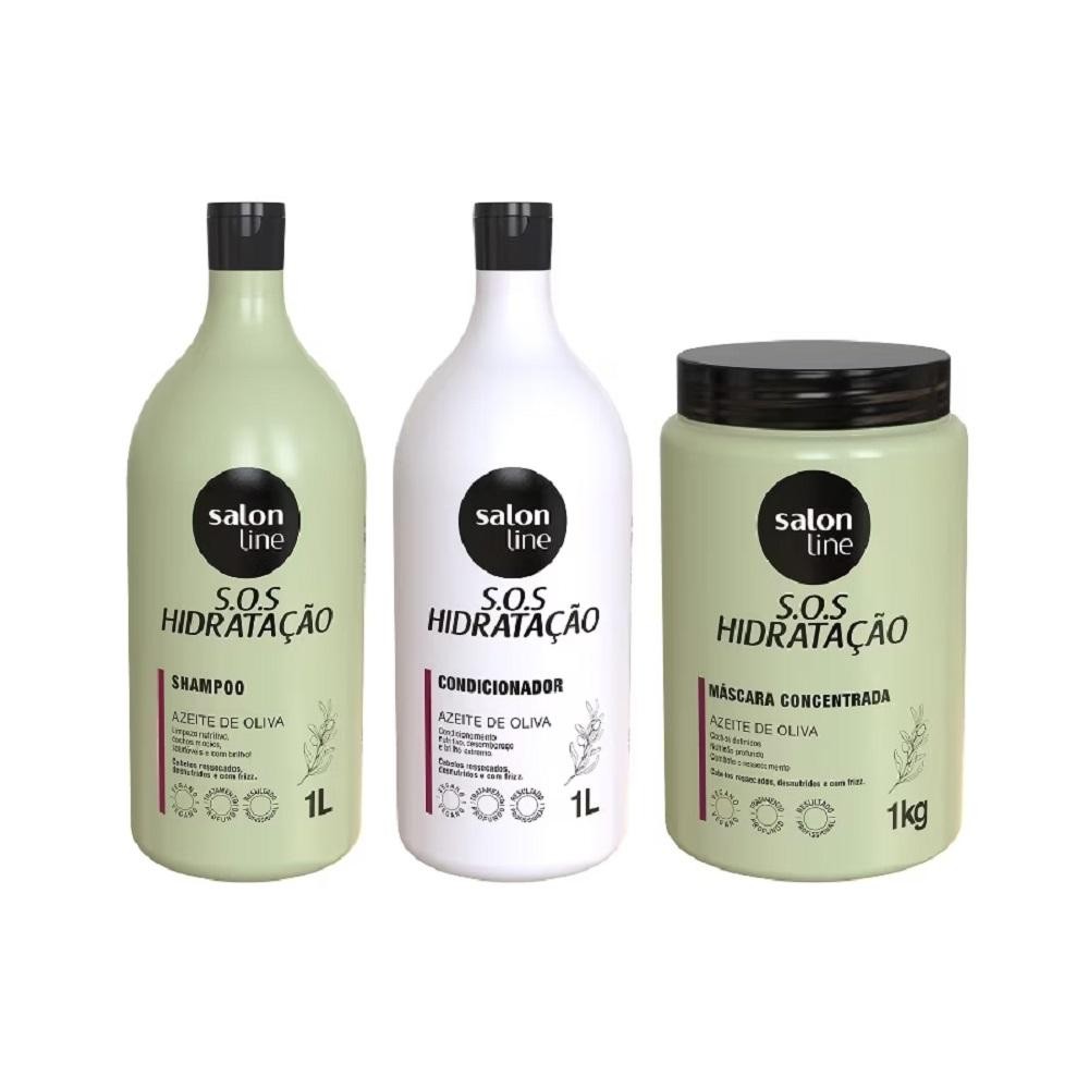 Kit Salon Line S.O.S Hidratação Azeite de Oliva