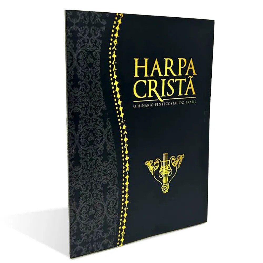 KIT COM 4 Harpa Cristã Pequena | Letra Média | Brochura | Preta | CPAD em Oferta na Shopee