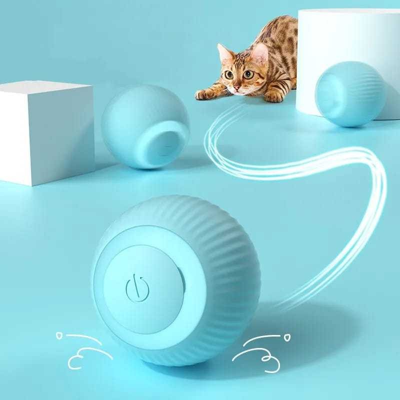 Gato BOLA Brinquedo Elétrico Automático Rotação Interessante Gatinho Cão para treinamento de gatos auto-move em Oferta na Shopee