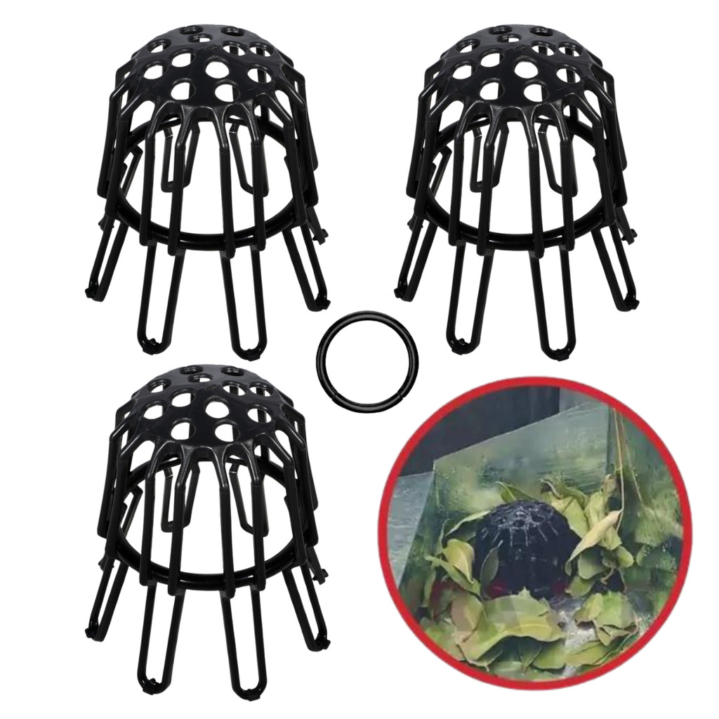 Kit 3 unidades Grelha Flexível Abacaxi Calha Anti-Folhas 75mm À 100mm