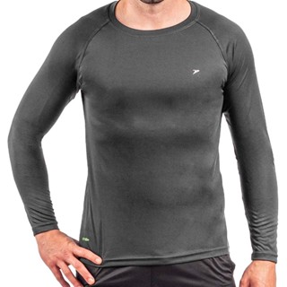 Camisa Poker Fator de Proteção UV 50+ Masculina - Chumbo em Oferta na Shopee