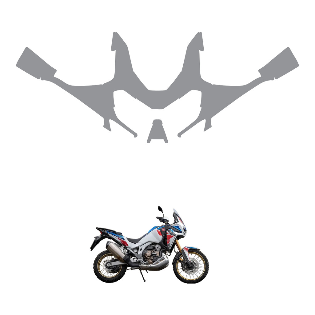 Película PPF Proteção Kit Frente Moto Honda Africa Twin Adventure Sports 2021 2022 2023 2024 TPU Anti Risco