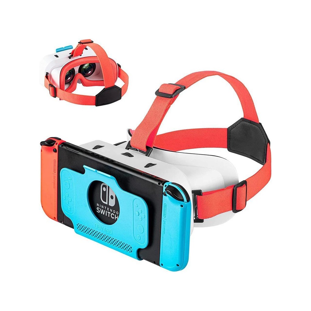 Óculos VR Para Nintendo Switch e Switch Oled Realidade Virtual Fone De Ouvido Ajustável 3D