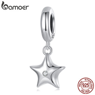 Bamoer 925 Sterling Sliver Charm Star Design Pingente Joias Para Pulseira em Oferta na Shopee