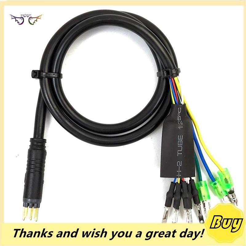 1 Pçs 60cm E-Bike 9Pin Motor Converter Cabo De Extensão Conector À Prova Dwaterproof Água Para Motores Do Cubo Da Roda T