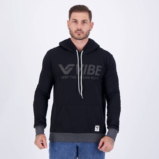Moletom Vibe Preto em Oferta na Shopee