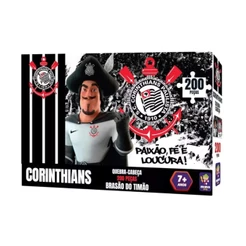 Quebra-Cabeça Puzzle Coleção Corinthians Brasão Timão 200 Peças Mimo Toys - 2565