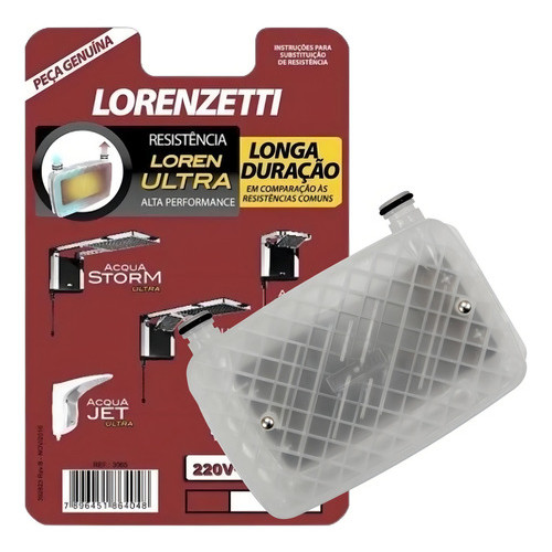 Resistência Chuveiro Ducha Acqua Duo Ultra 220v 6800w Lorenzetti